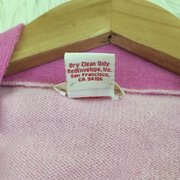 🎉SOLD🎉Red Envelope 100% Cashmere Robe Pink - Picture 6 of 7